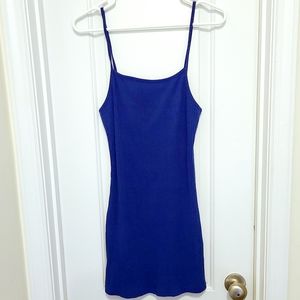 Blue bodycon dress